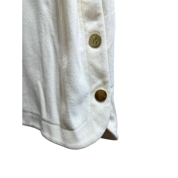 Dudley Stephens White Fleece Short Sleeve Mini Dress - XL - Picture 7 of 8